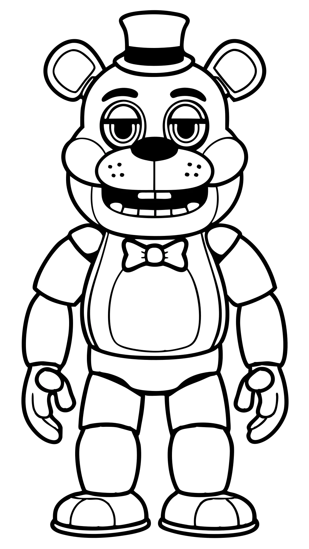 golden freddy coloring pages